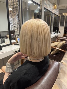 シエル 立川店(CIEL) 【CIEL×久光】ホワイトブロンドボブ