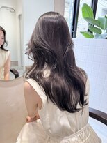 ルル(loulou)&nbsp;ブリーチなしラベンダーグレージュ☆艶レイヤーカット