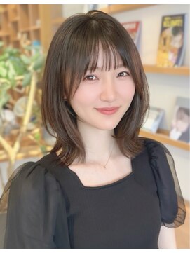 ルエ(rue) 大人可愛い20代30代40代50代ウルフレイヤーボブ丸みショートボブ