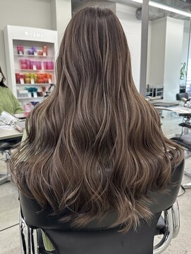 リリット(ReLit) シャギーバタフライカット髪質改善オリーブグレーココアベージュ