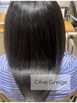【cut+color】  超高濃度水素カラー ×  オリーブグレージュ