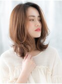 透明感カラー大人美人ウルフミディアムs小山20代30代40代