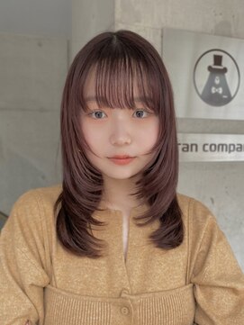 ガーデン 渋谷(GARDEN) ミディアムレイヤー　顔周り　似合わせカット　暖色カラー