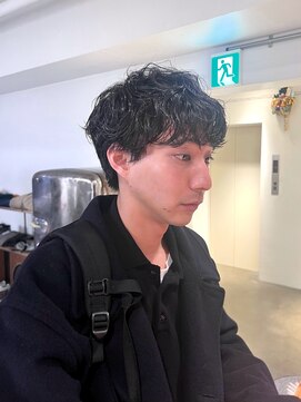 マカロニコースト(macaroni coast) メンズマッシュパーマショート刈り上げないショート