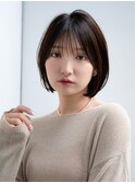 前髪あり大人小顔ボブ 30代40代50代【AIN.表参道】川原