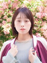 アニー(ANY)&nbsp;切りっぱなしボブ×ピンクブラウン