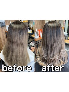 ラル(Lull) ナチュラルバレイヤージュ/活性酸素除去/過酸化水素除去/個室