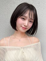 エイミーバイアフロートザガーデン 浦和店(amie by afloat the garden)&nbsp;シースルーバングでダークでも重たくならない透明感ボブ【浦和】