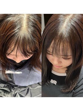 カミガミ 名古屋栄(KAMIGAMI) 顔周りケラチン酸性ストレート