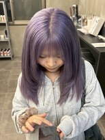 ナンバーウルスキキ(N°ulus kiki)&nbsp;ラベンダーアッシュ/髪質改善ストレート/ミディアム/名駅