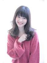 ヘアーアンドエステティック ヴェリス(hair&esthetic Velis) 【Velis】眉ラインすっきり前髪＆毛先ミックスカールロング