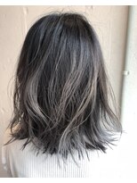 エイト 福岡天神店(EIGHT fukuoka)&nbsp;【EIGHT福岡】nabe_外国人風バレイヤージュアッシュシルバー