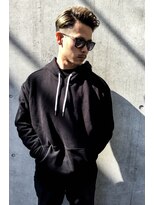 トルネード(TORNADO) 大人外国人風ハイライト アップバングツーブロック刈り上げ