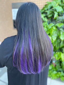 ミミック (mimic) 【派手髪】鬼滅カラー胡蝶しのぶ風【インナーカラー 】