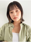 デザインカラー/アースカラー/似合わせ外ハネ/イヤリングカラー