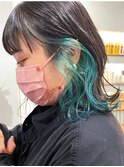 ワイドバング×インナーターコイズ/デザインカラー[船橋]