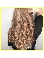 ワット 原宿店(W)&nbsp;【W-ワット-原宿店 】＊外国人風ベージュ♪ウェーブロング＊