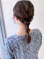 ピエドプールポッシュ(PiED DE POULE POCHE)&nbsp;＊ arrange hair ＊　編み下ろし