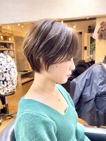 ヘアーサロン ソルト(hair salon SALT) 透け感ショート/ブラウンベージュ/くびれ/スタイリッシュ