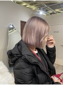 ハイトーンボブ★ホワイトピンク
