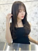 韓国風前髪×シルキーベージュ【髪質改善/新宿/マッシュパーマ】