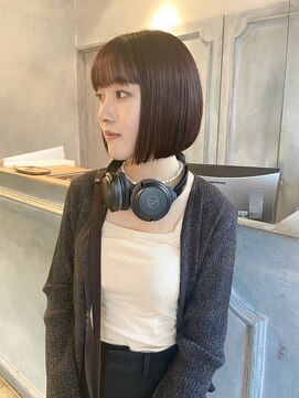 ロジェ(loje) [loje]  デザインカラーシルキーベージュ/ミニボブ×暖色カラー