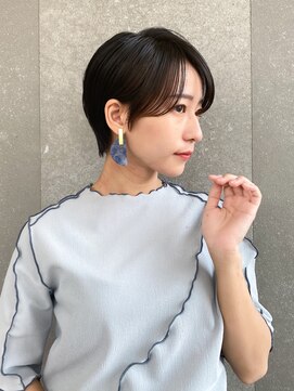 ロンド レグリーズ 立川(Lond leglise) ショート×顔周り×前髪×シルキーベージュ×グレージュカラー