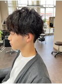 波巻きツイストスパイラルパーマ