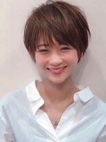 ビューブルー 亀戸錦糸町(VIEW BLUE)&nbsp;美髪シアーカラーピンクブラウンショートカット切りっぱなしボブ