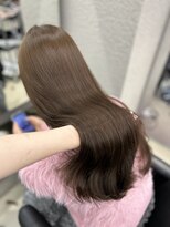 ペレ 栄店(PELE) デザインカラー/レイヤーカット/ウェットヘア/オリーブベージュ