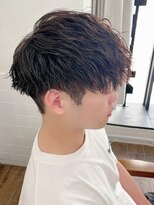 ネオリーブ クーロ メゾン 横浜(Neolive curro Maison)&nbsp;波巻きスパイラル×ツイストニュアンスパーマ[メンズ]