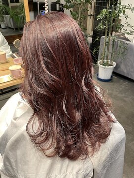 ムード マグ レーベル 南松本(MOOD Mag Label) 20代30代40代大人可愛いハイライトブリーチピンクベージュ