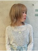 【kacho】レイヤーボブ　ベージュカラー