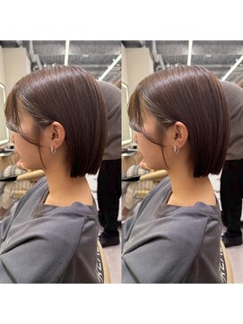 ロンドプロフィール 浦和(Lond profil) イメチェン　ボブ　外ハネボブ　美髪　ホワイトブロンド　韓国