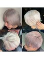 バックス メンズヘアー(BUCKS men's hair) ホワイトヘア。白っぽいカラーならお任せください！
