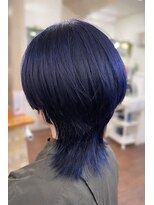 フルール(fleur) 透明感ネイビーブルー|ウルフレイヤー×寒色カラー