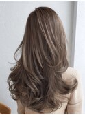  ミディアムレイヤー×白髪ぼかしカラー30代40代50代60代