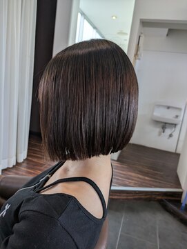 ヘアサロン フラット(Hair salon flat) 縮毛矯正パツっとミニボブ
