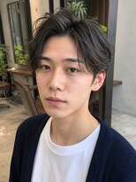 ローム 北花田店(Rome) メンズショートパーマニュアンスパーマ毛流れ束感カット