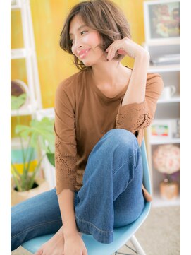 ミック ヘアアンドビューティー 大山店(miq  Hair&Beauty) リラクシーボブで、色っぽカジュアルｂ
