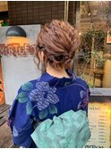 ショート 着物ヘアセット