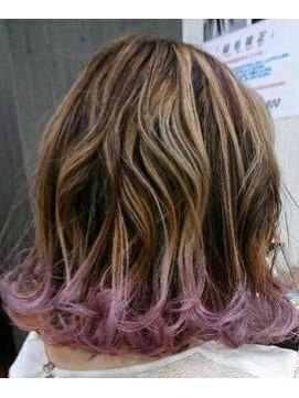ヘアープライズ 吉祥寺店 (hair Pride's) パープルピンクグラデーションカラー