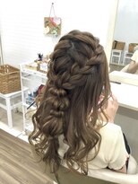 グロス 心斎橋(GLOSS)&nbsp;【ヘアセット】編み込みハーフアップアレンジ