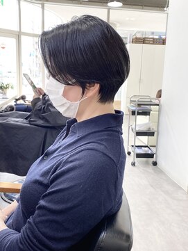 ジーニー 横浜(giinii) 30代40代50代_黒髪_ショートヘア【横浜】ryota_hair