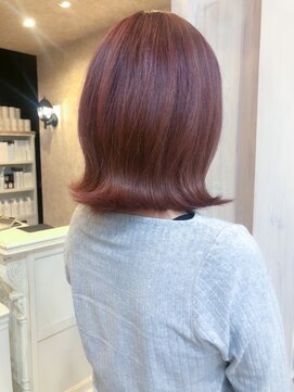 キャアリー(Caary) 福山美容室caary 大人気イルミナカラーピンクレッド