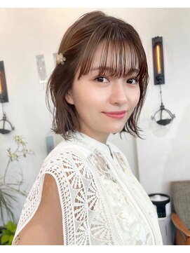 ノットバイベル 大宮(knot by belle) 小顔効果！透け過ぎないシーシルーバング&短すぎないショート