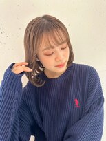 ラミ(L'ami)&nbsp;内巻きボブ/ベージュ大人似合わせシースルーバング