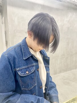 スー 渋谷(suu) アッシュシルバーカラーホワイトカラーケアブリーチダブルカラー