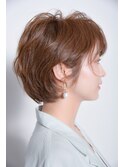 ショートボブ×くせ毛風パーマ♪[本町/阿波座/立売堀]