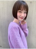 切りっぱなしボブ/エアリーロング/美髪/ピンクブラウン[表参道]